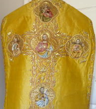 Gold Antique Roman High Mass Set of Vestments 8481